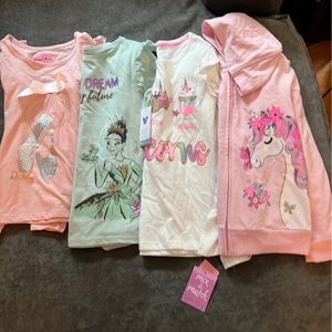 Unicorn and princess long sleeve shirt lot